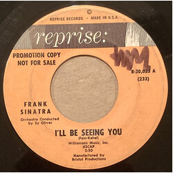 Frank Sinatra I'll Be Seeing You USED VINYL 7INCH 45 RPM SINGLE PROMO