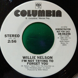 Willie Nelson I'm Not Trying To Forget You USED VINYL 7INCH 45 RPM PROMO