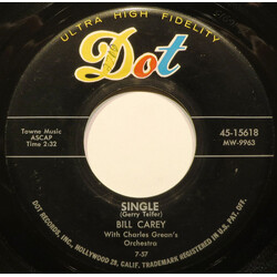 Bill Carey (5) Single USED VINYL 7INCH 45 RPM