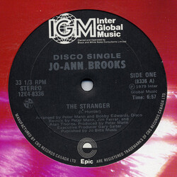 Jo-Ann Brooks The Stranger / Love Can Be Sold USED VINYL 12INCH 33 S RPM SINGLE STEREO