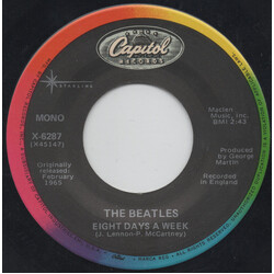 The Beatles Eight Days A Week USED VINYL 7INCH 45 RPM SINGLE REISSUE STEREO MONO