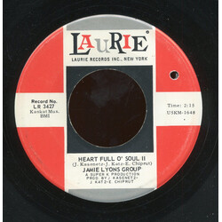 Jamie Lyons Group Heart Full O' Soul II / Gonna Have A Good Time USED VINYL 7INCH 45 RPM