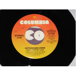 Rattlesnake Annie Funky Country Livin' USED VINYL 7INCH 45 RPM PROMO