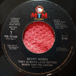 Becky Hobbs They Always Look Better When They're Leavin' USED VINYL 7INCH 45 RPM PROMO
