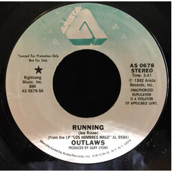 Outlaws Running USED VINYL 7INCH 45 RPM SINGLE PROMO STEREO MONO