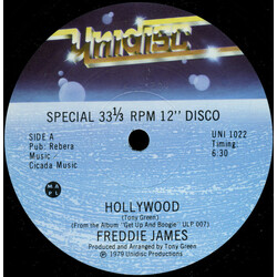 Freddie James Hollywood USED VINYL 12INCH 33 S RPM