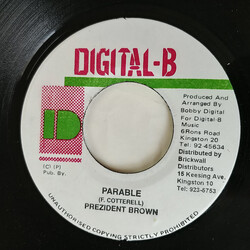Prezident Brown Parable USED VINYL 7INCH 45 RPM REPRESS