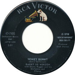 Barry De Vorzon / Shorty Rogers And His Orchestra / Shorty Rogers Chorus Honey Bunny USED VINYL 7INCH 45 RPM SINGLE