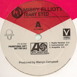 Missy Elliott Teary Eyed / Joy Vinyl 12" USED