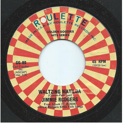 Jimmie Rodgers (2) Waltzing Matilda USED VINYL 7INCH 45 RPM REISSUE