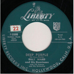 Billy Ward And His Dominoes / Vic Schoen And His Orchestra Deep Purple VINYL 7" USED