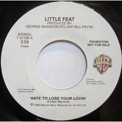 Little Feat Hate To Lose Your Lovin' USED VINYL 7INCH 45 RPM PROMO STYRENE