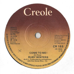 Ruby Winters Come To Me! USED VINYL 7INCH SINGLE