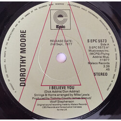 Dorothy Moore I Believe You USED VINYL 7INCH 45 RPM SINGLE PROMO STEREO