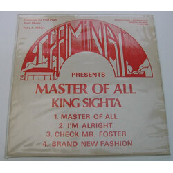 King Sighta Master Of All Vinyl LP USED