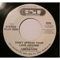Liberation (9) Don't Spread Your Love Around USED VINYL 7INCH 45 RPM PROMO