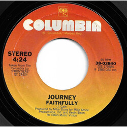 Journey Faithfully USED VINYL 7INCH 45 RPM SINGLE STYRENE STEREO