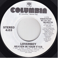 Loverboy Heaven In Your Eyes USED VINYL 7INCH 45 RPM PROMO