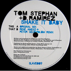 Tom Stephan / D. Ramirez Shake It Baby USED VINYL 12INCH 45 RPM