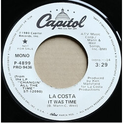 La Costa It Was Time USED VINYL 7INCH 45 RPM SINGLE PROMO