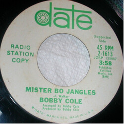 Bobby Cole Mister Bo Jangles USED VINYL 7INCH 45 RPM PROMO