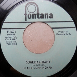 Diane Cunningham (2) Someday Baby USED VINYL 7INCH 45 RPM SINGLE STYRENE