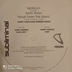 Erick Morillo / Audio Bullys Break Down The Doors Vinyl 12" USED