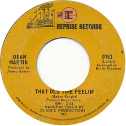 Dean Martin That Old Time Feelin' USED VINYL 7INCH 45 RPM SINGLE