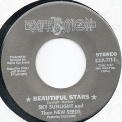 Sky Sunlight Saxon & Thee New Seeds / Rainbow Starburst Beautiful Stars USED VINYL 7INCH 45 RPM
