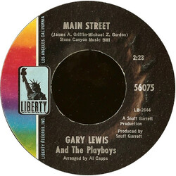 Gary Lewis & The Playboys Main Street USED VINYL 7INCH 45 RPM