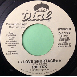Joe Tex Love Shortage USED VINYL 7INCH 45 RPM STYRENE