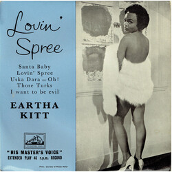 Eartha Kitt / Henri René And His Orchestra Lovin' Spree USED VINYL 7INCH EP 45 RPM