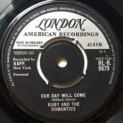 Ruby And The Romantics Our Day Will Come / Moonlight And Music USED VINYL 7INCH 45 RPM