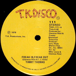 Timmy Thomas Freak In, Freak Out VINYL 12" USED