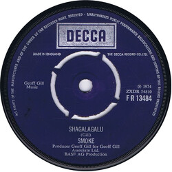 The Smoke Shagalagalu USED VINYL 7INCH 45 RPM SINGLE