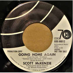 Scott McKenzie Going Home Again USED VINYL 7INCH 45 RPM PROMO