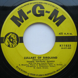 The George Shearing Quintet / The Ray Charles Singers Lullaby Of Birdland USED VINYL 7INCH 45 RPM