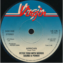 Peter Tosh / Word, Sound And Power African / Stepping Razor USED VINYL 7INCH 45 RPM