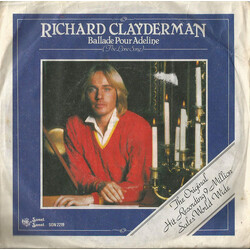 Richard Clayderman Ballade Pour Adeline USED VINYL 7INCH 45 RPM SINGLE STEREO