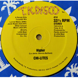 The Chi-Lites Higher / Stay A Little Longer USED VINYL 12INCH 33 S RPM