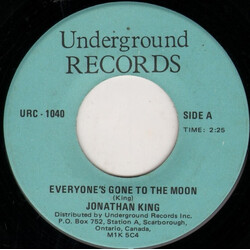 Jonathan King / Al Gardner Everyone's Gone To The Moon / Little Reuben USED VINYL 7INCH 45 RPM