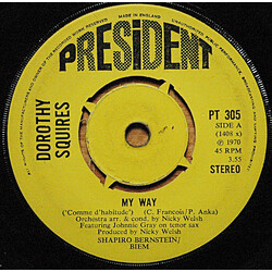 Dorothy Squires My Way USED VINYL 7INCH 45 RPM SINGLE
