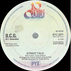 The Bob Crewe Generation Street Talk USED VINYL 7INCH 45 RPM
