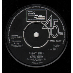 David Ruffin Heavy Love USED VINYL 7INCH 45 RPM SINGLE