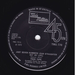 Four Tops Just Seven Numbers (Can Straighten Out My Life) USED VINYL 7INCH 45 RPM SINGLE