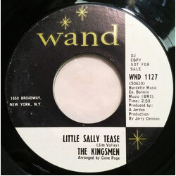 The Kingsmen Little Sally Tease / My Wife Can't Cook USED VINYL 7INCH 45 RPM SINGLE PROMO