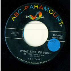 The Tams What Kind Of Fool (Do You Think I Am) / Laugh It Off USED VINYL 7INCH 45 RPM SINGLE