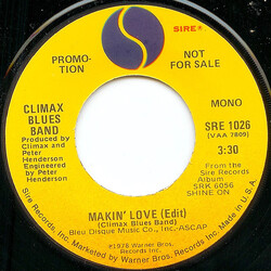 Climax Blues Band Makin' Love (Edit) USED VINYL 7INCH 45 RPM PROMO STEREO MONO