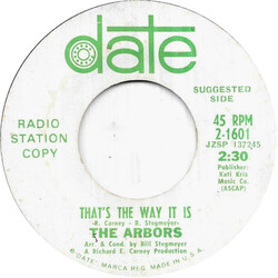 The Arbors That's The Way It Is / Graduation Day USED VINYL 7INCH 45 RPM SINGLE PROMO