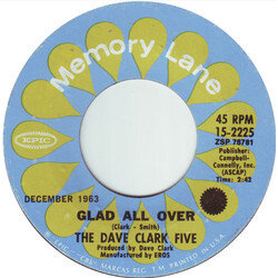 The Dave Clark Five Glad All Over / Bits And Pieces USED VINYL 7INCH 45 RPM